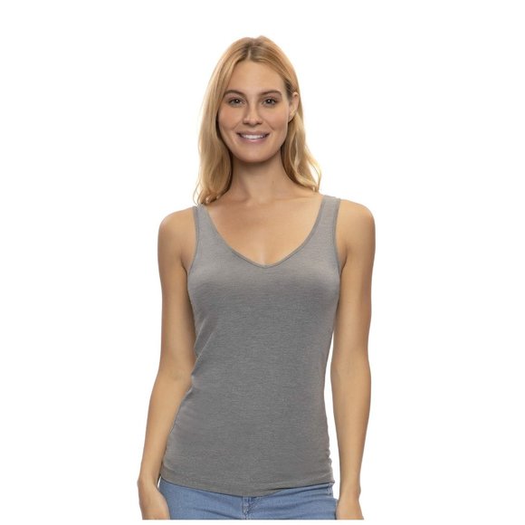 NWT Felina Women's Reversible Neckline 4 Pack Cotton Tank Top Size M $65 9C192 - Picture 4 of 8